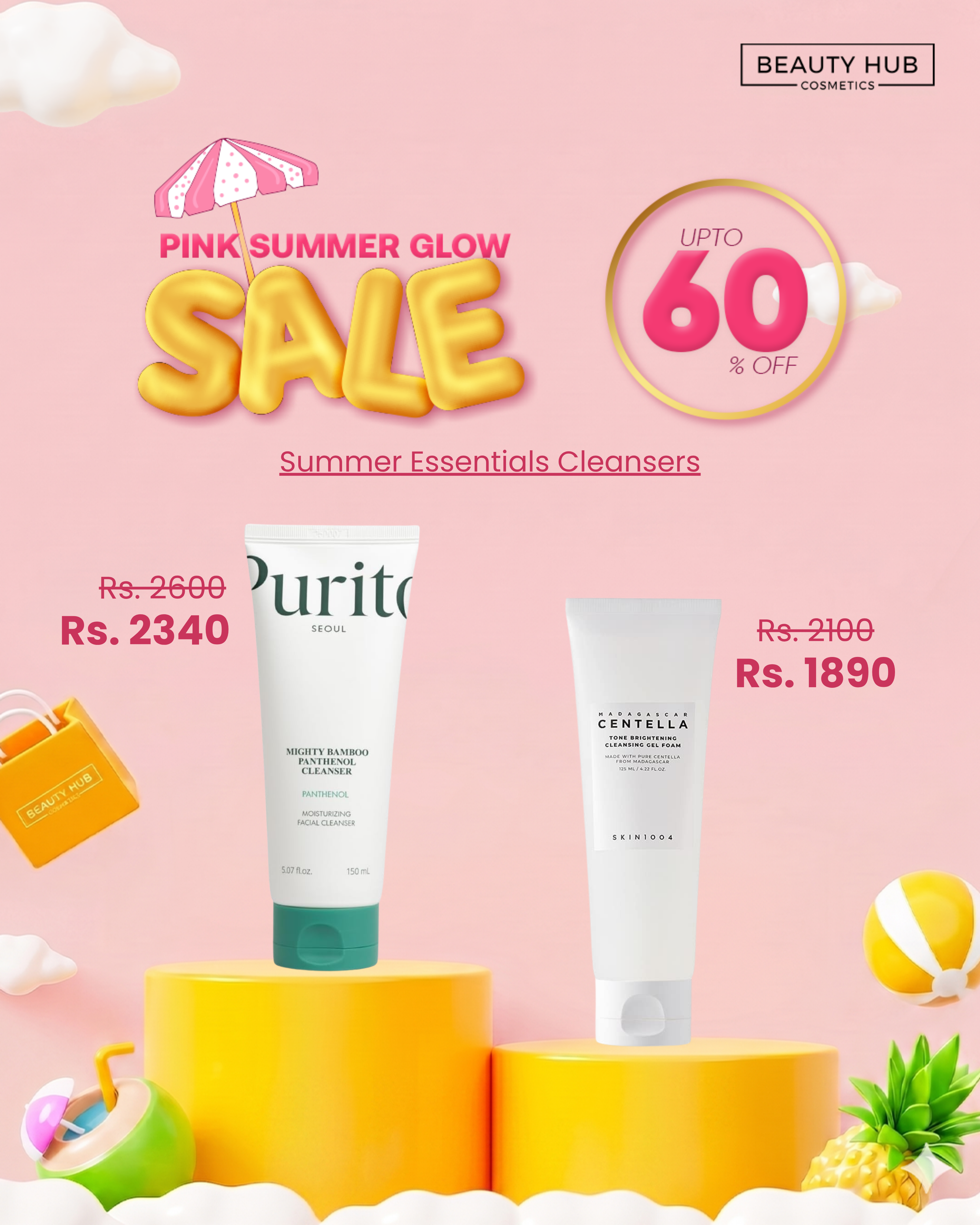 Pink glow summer sale